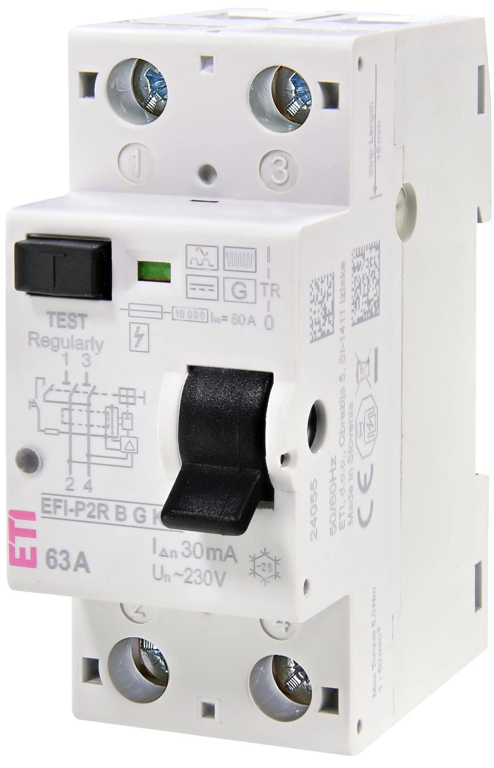 Áram-védőkapcsoló EFI-P2R B G/KV 80/0.03 002061004