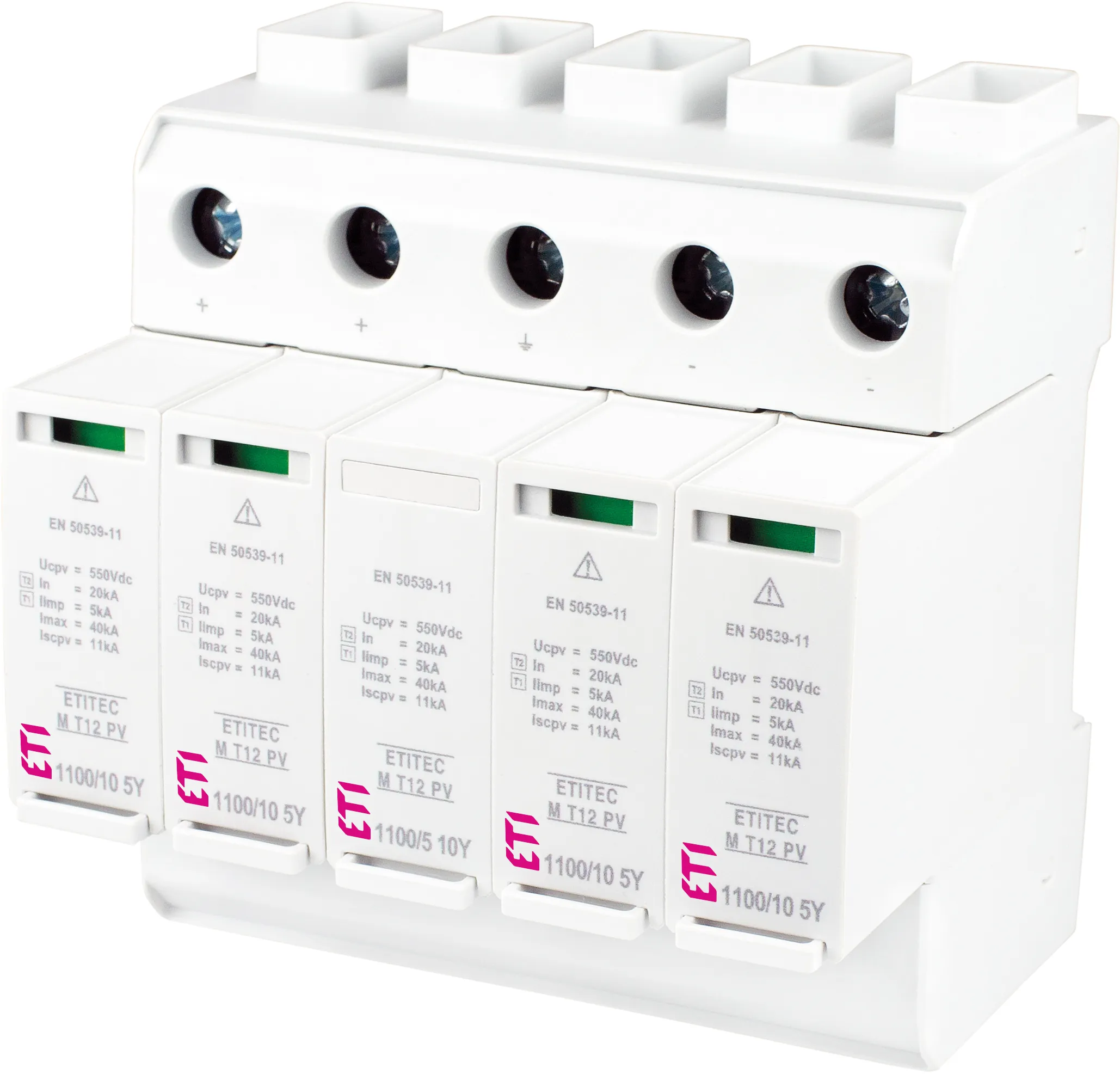 Túlfeszültség levezető ETITEC M T12 PV 1100/10 5Y RC 002440676