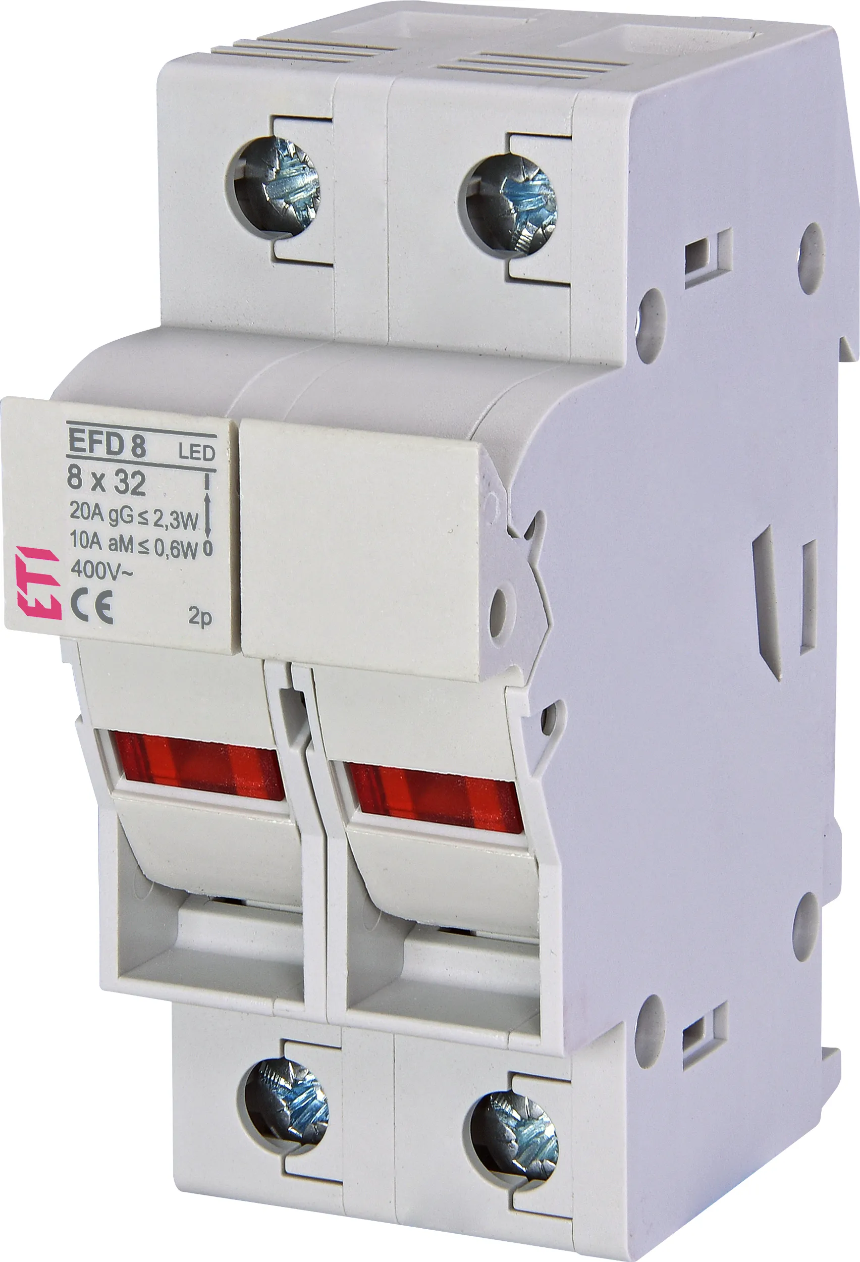 Biztosítós szakaszoló EFD 8 2p LED 002520013