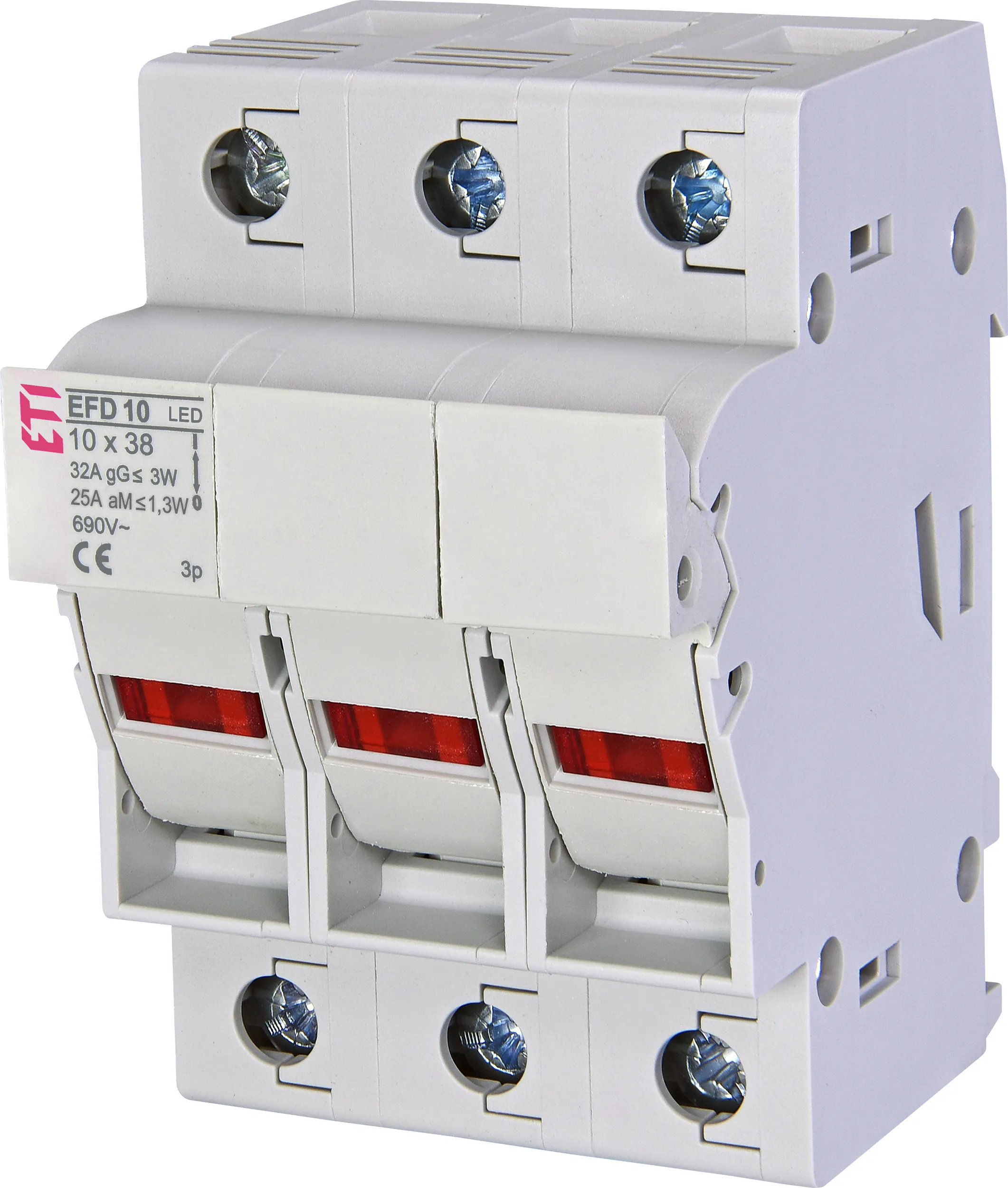 Biztosítós szakaszoló EFD 10 3p LED 002540014