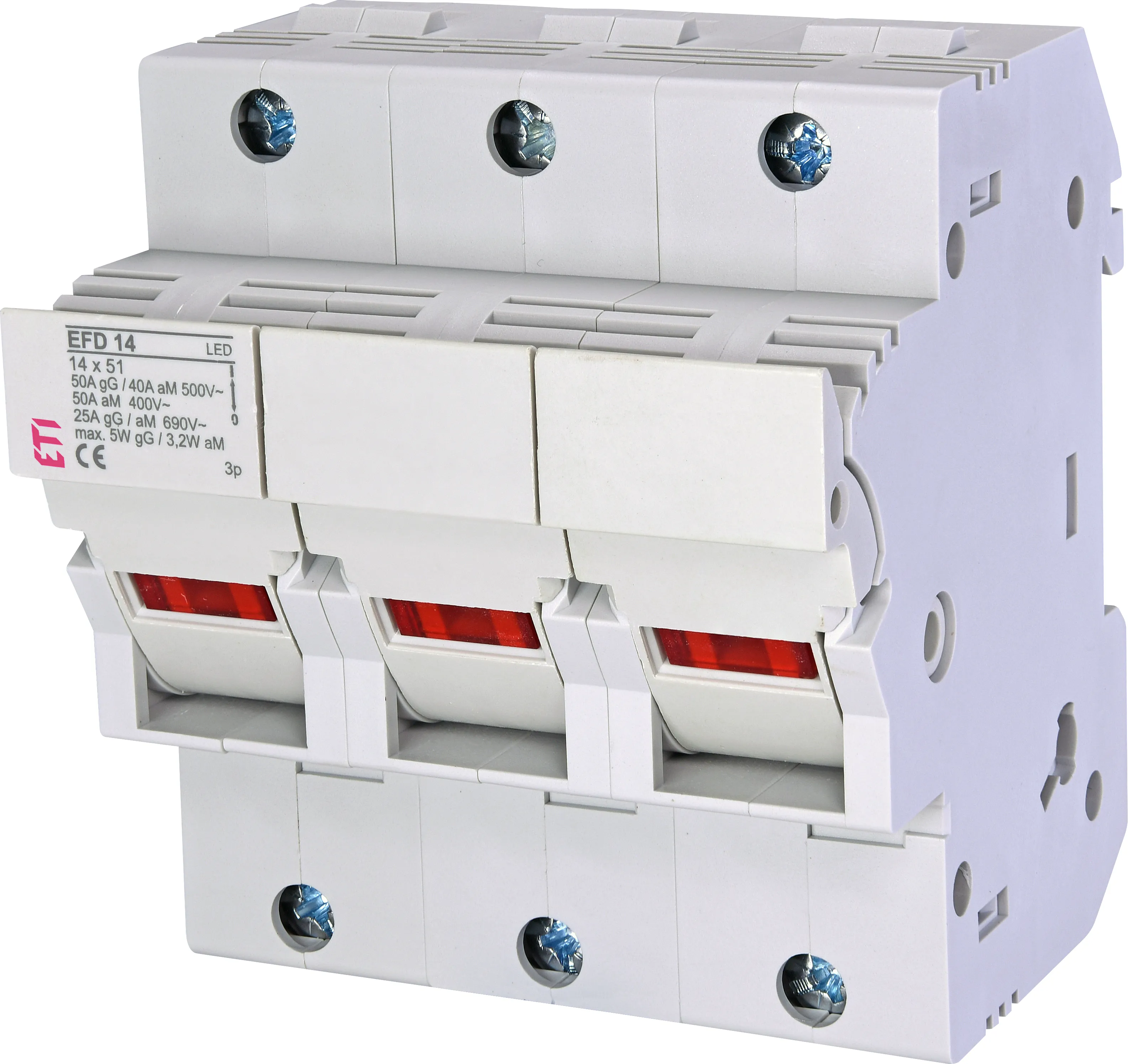 Biztosítós szakaszoló EFD 14 3p LED 002560014