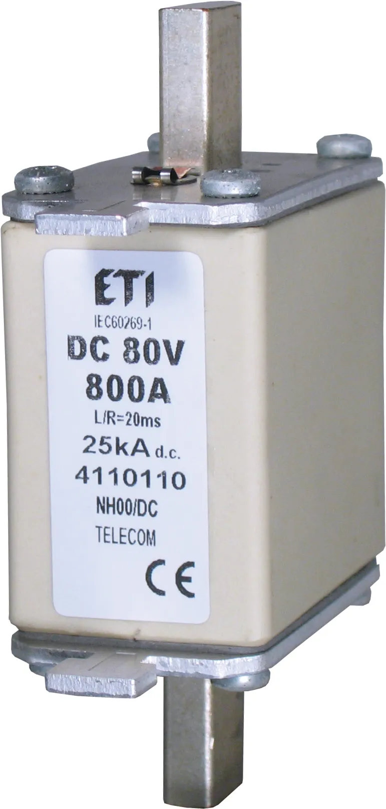 Olvadóbiztosító NH00/K 400A/80V DC 004110103