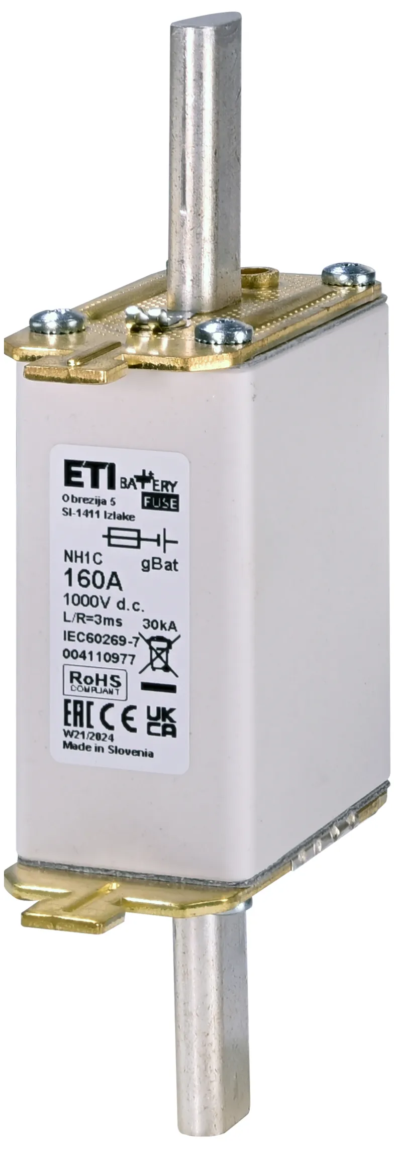 Olvadóbiztosító NH1C gBat 50A/1000V DC 004110972