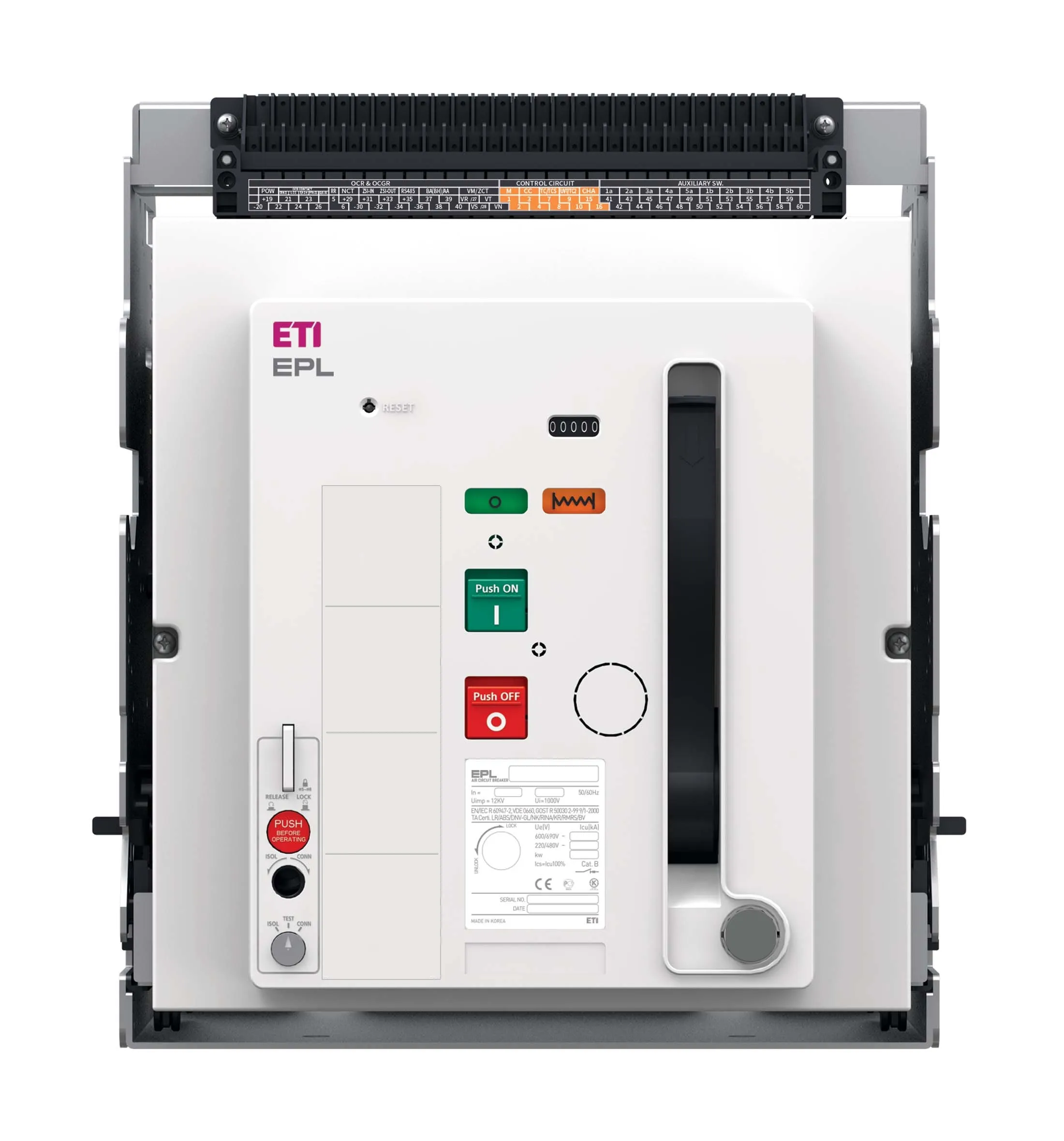 Szakaszoló kapcsoló EPL-D-20 4H BD/M2C2S2 004696613