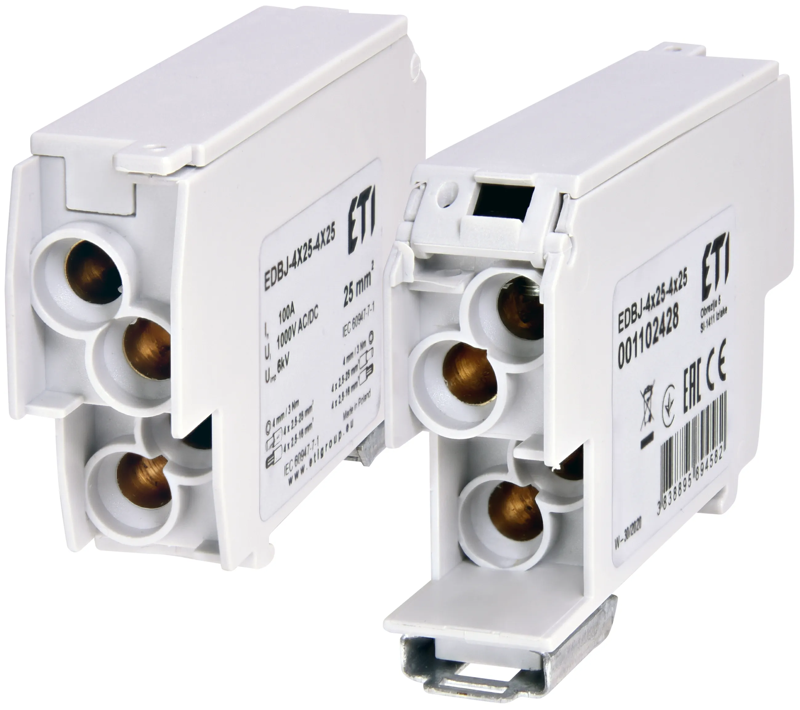 Elosztó blokk EDBJ-4x25-4x25 001102428