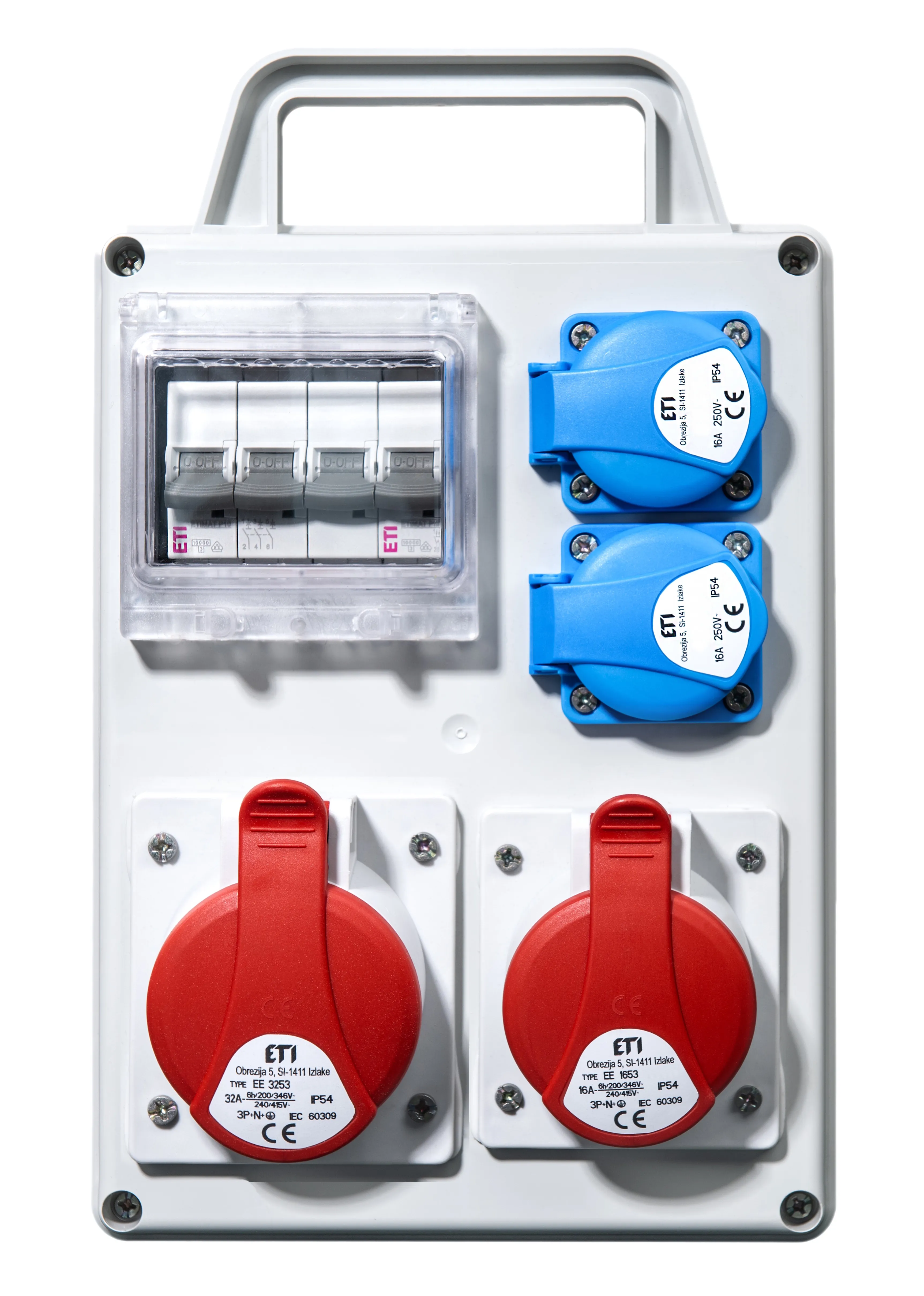 Szerelt PV elosztó EDS4D 2/2 16/32 C 001105829