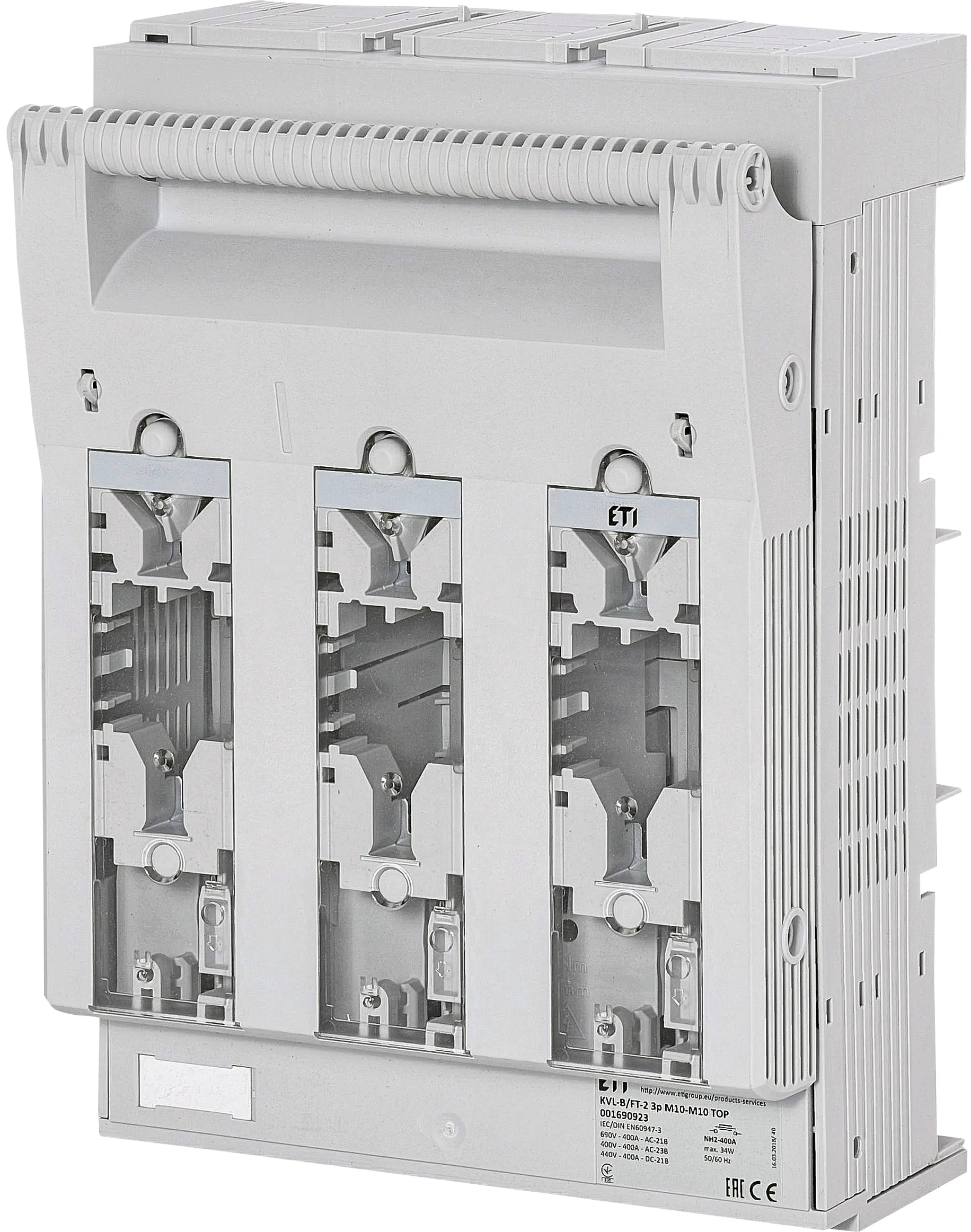 Biztosítos szakaszoló KVL-B/FT-2 3p M10-M10 TOP 001690923