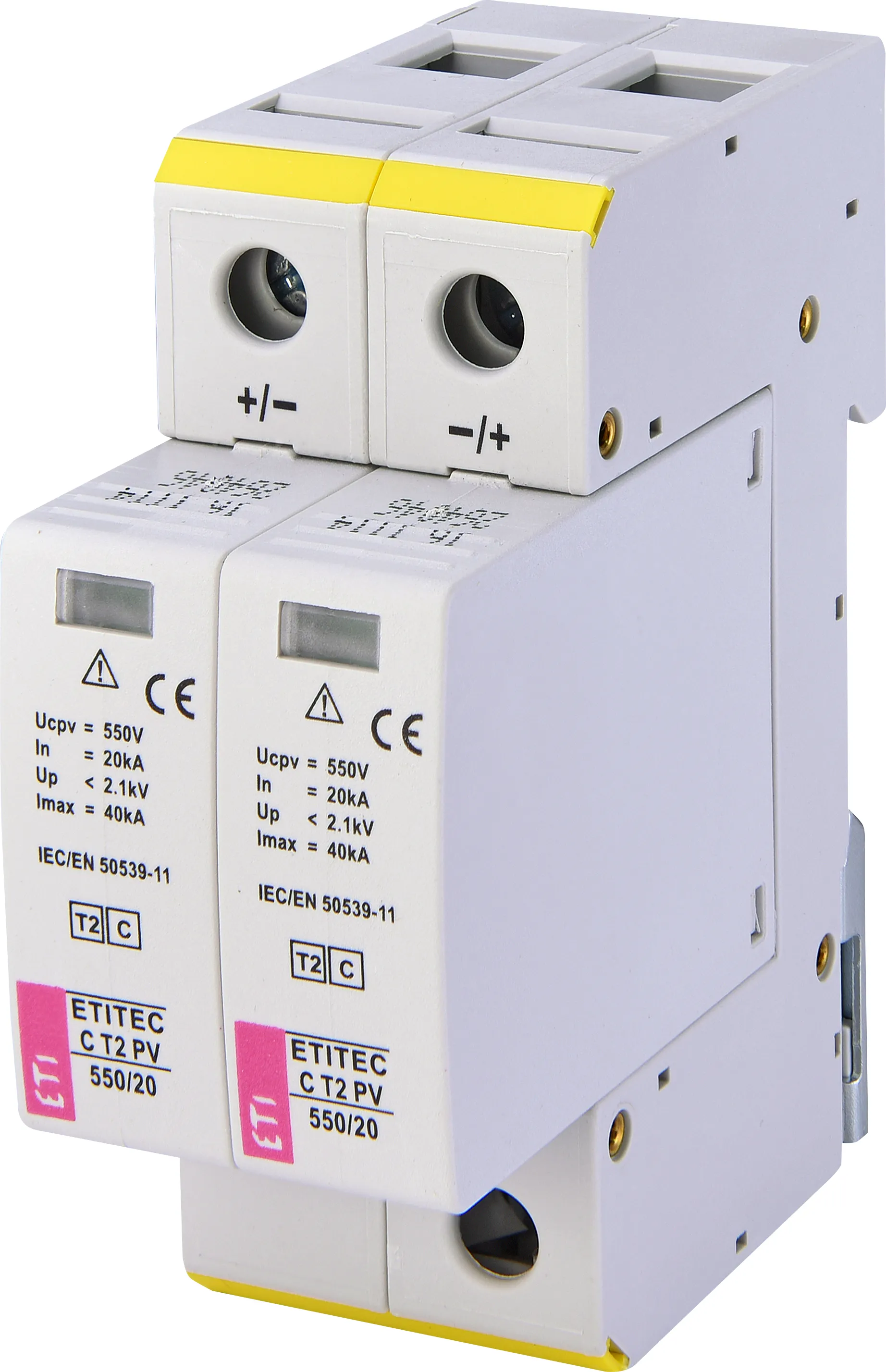 Túlfeszültség levezető ETITEC C T2 PV 550/20 002440429