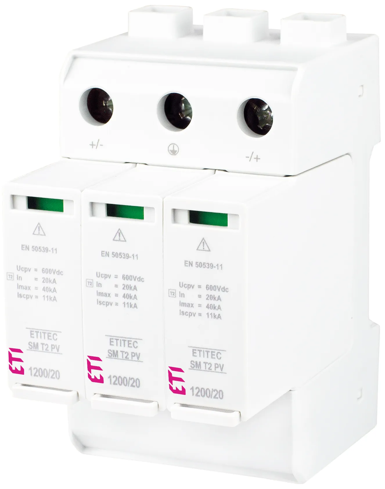Túlfeszültség levezető ETITEC SM T2 PV 1200/20 Y RC 002440635