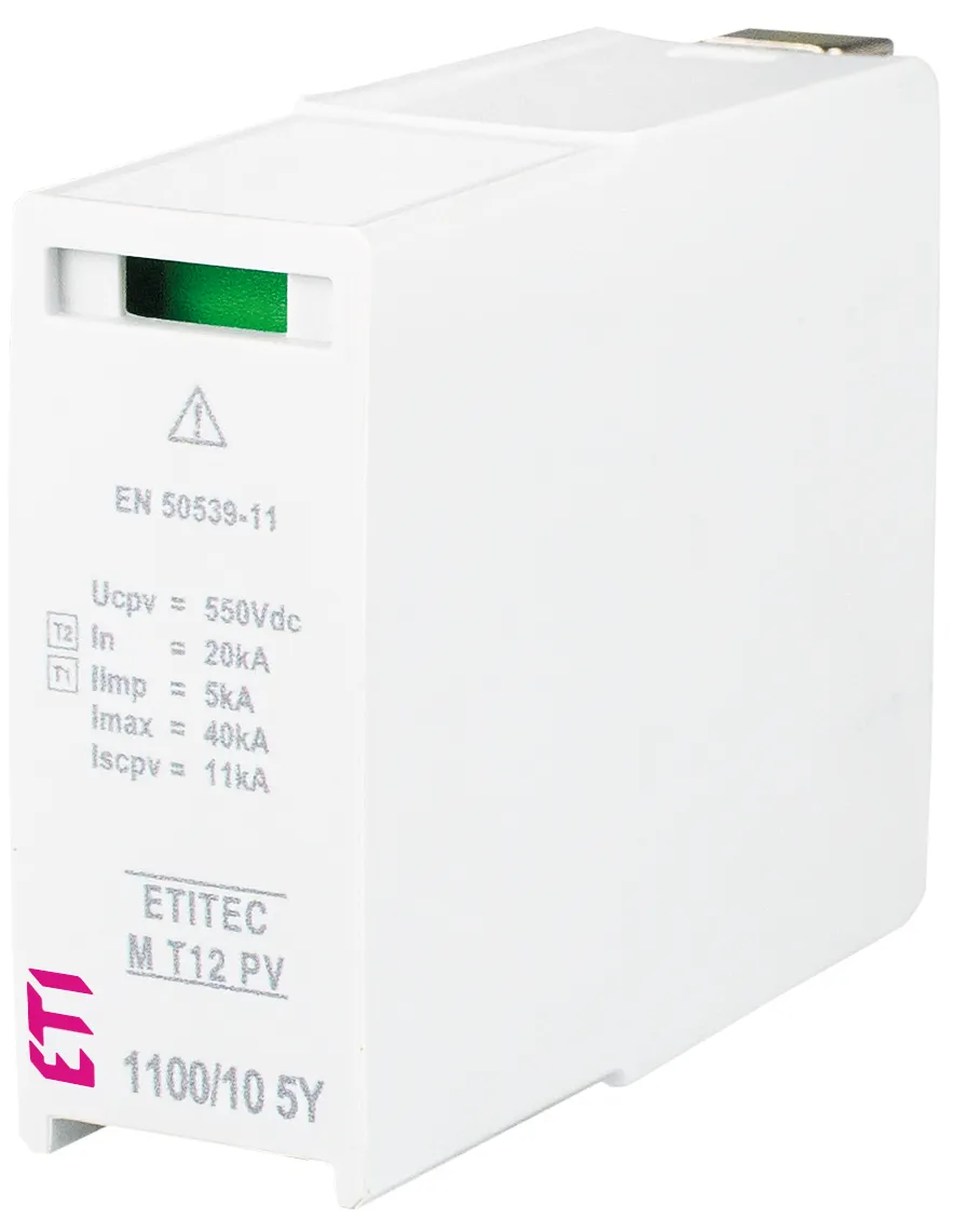 Túlfeszültség levezető MOD. M T12 PV 550/5 5Y S 002440678