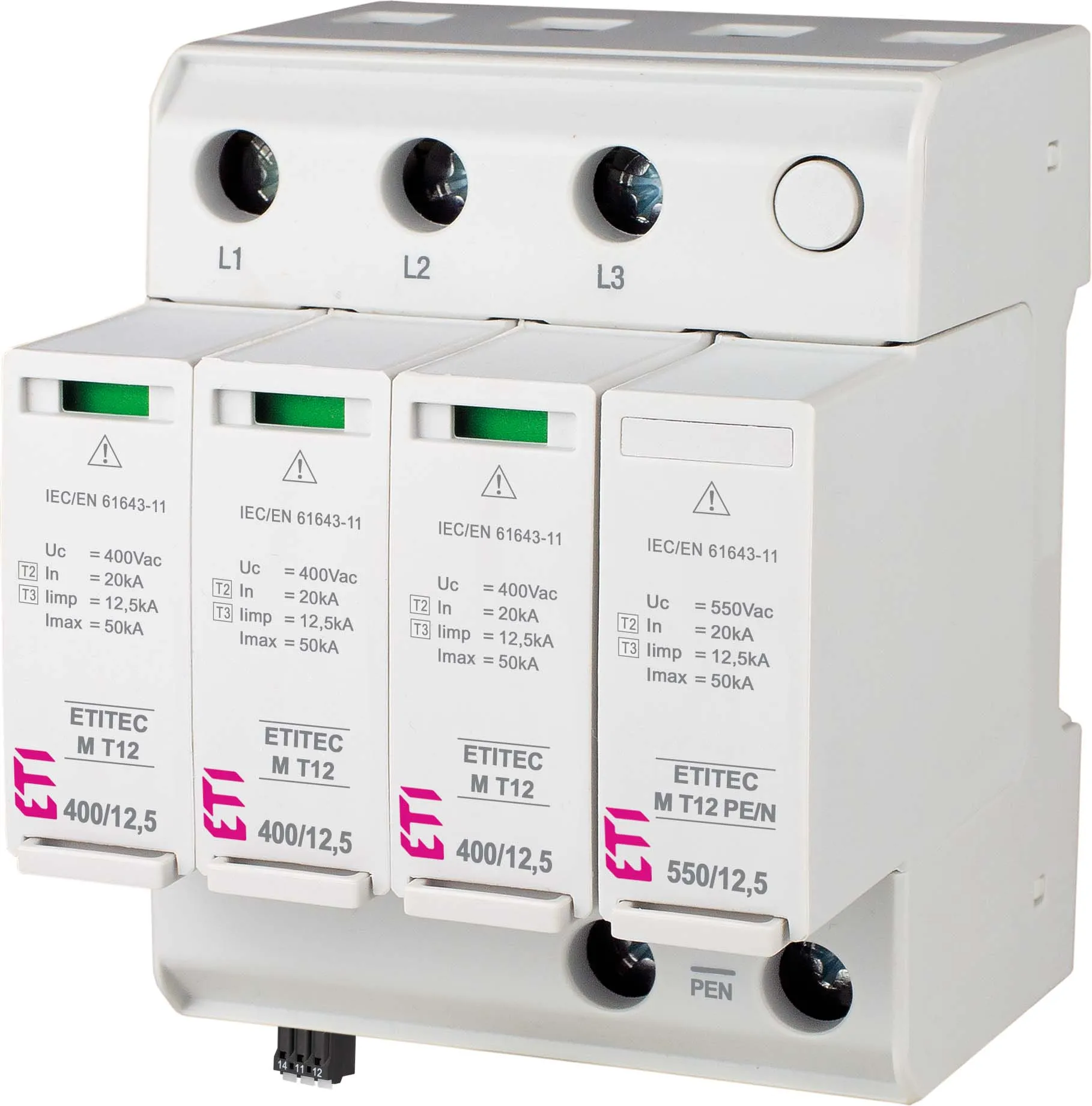 Túlfeszültség levezető ETITEC M T12 950/12,5 4Y RC 002440811