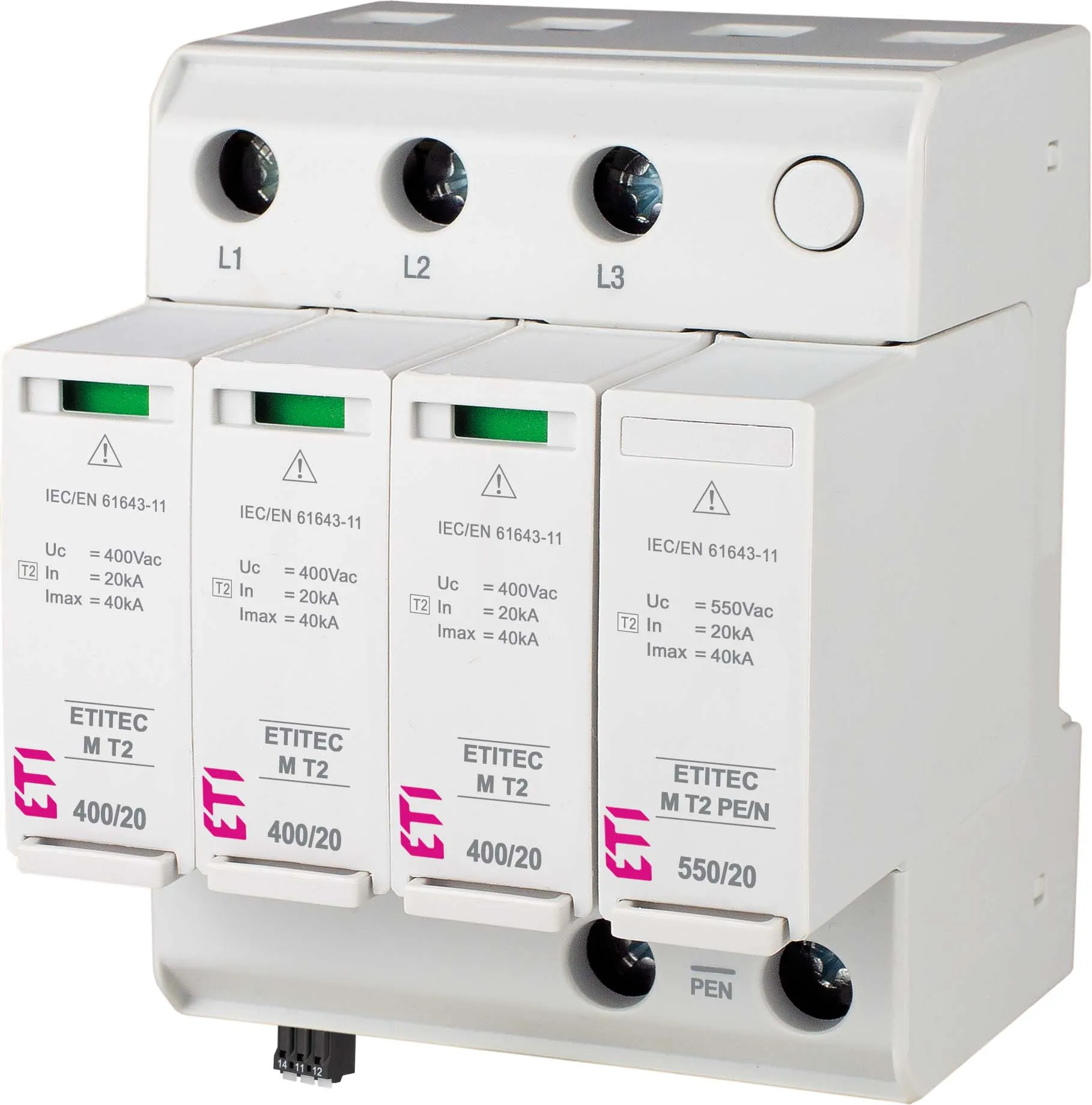 Túlfeszültség levezető ETITEC M T2 950/20 4Y RC 002440821