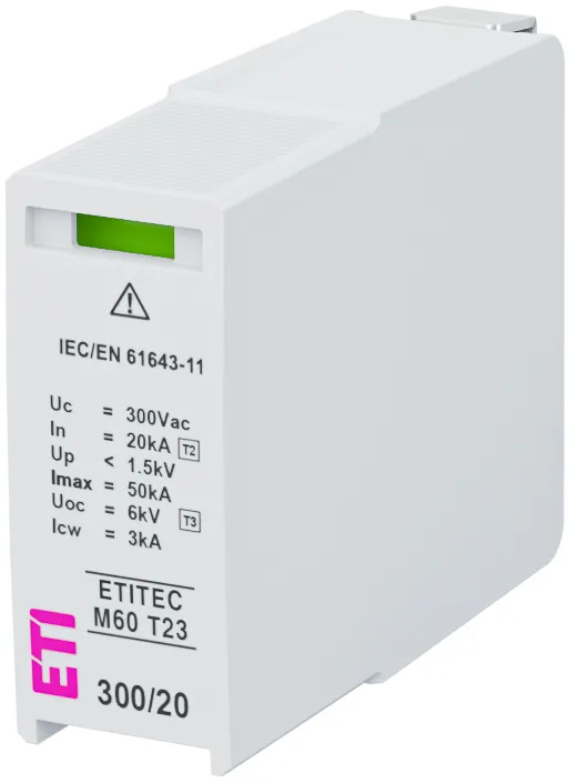 Túlfeszültség levezető MOD.ETITEC M60 T23 300/20 002440863