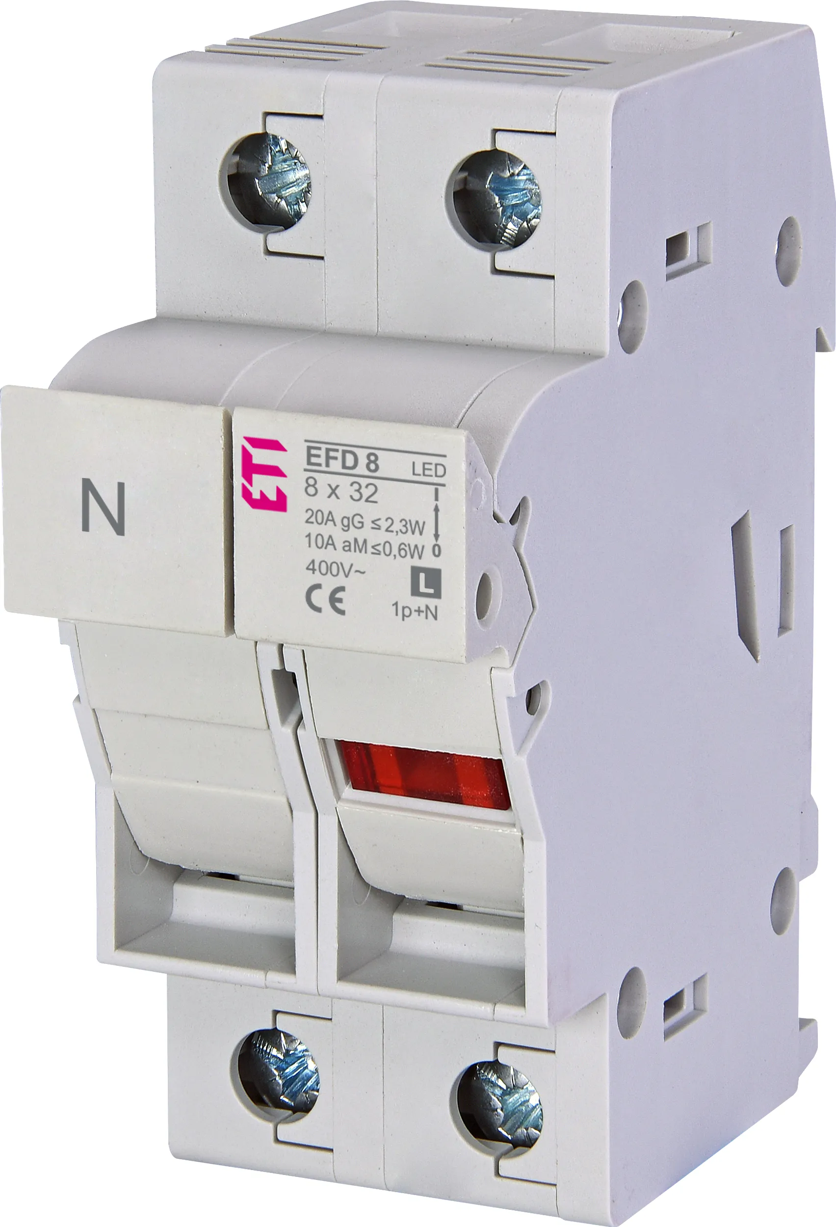 Biztosítós szakaszoló EFD 8 1p+N LED L 002520017