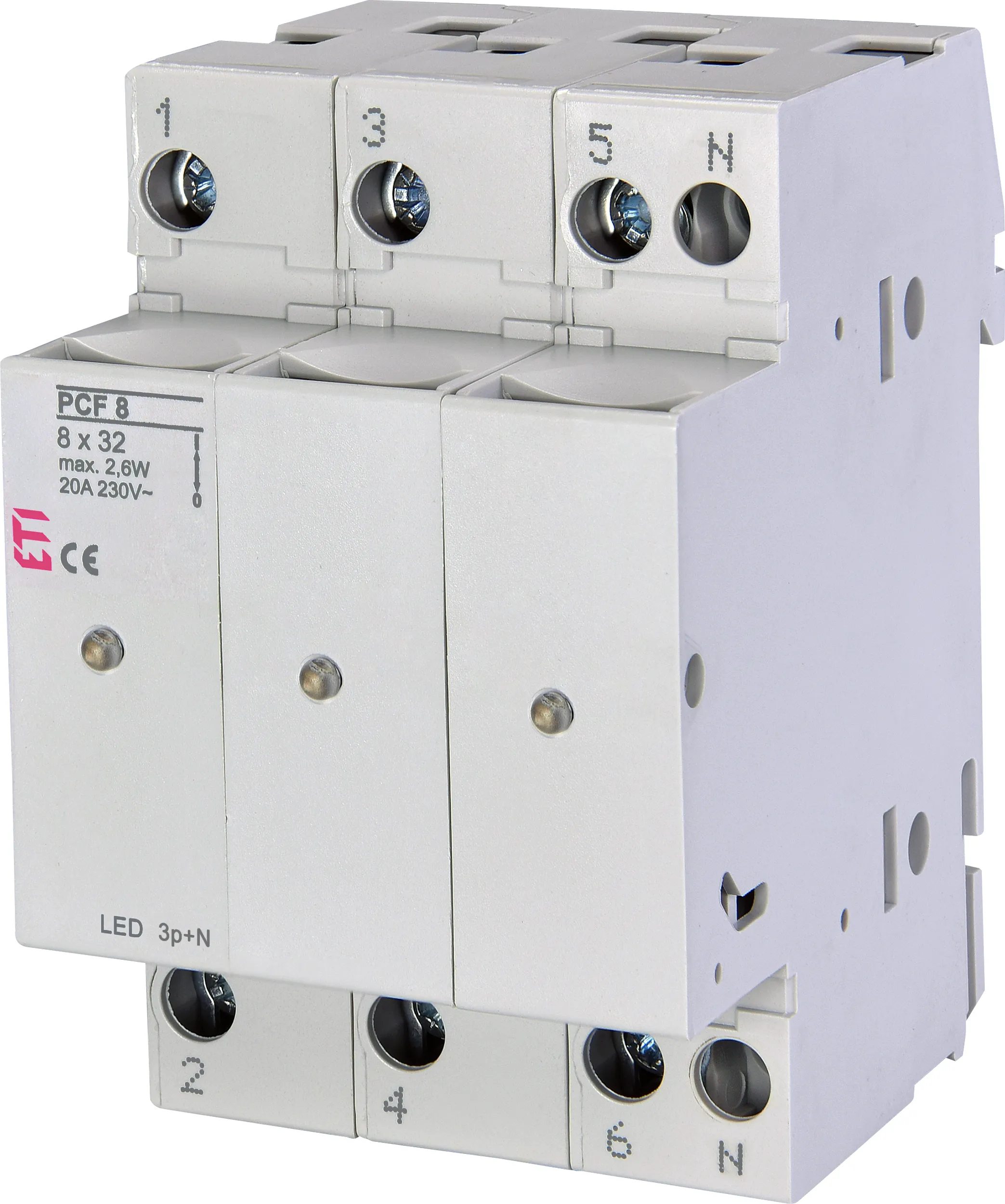 Biztosítós szakaszoló PCF 8 3p+N LED 002530015