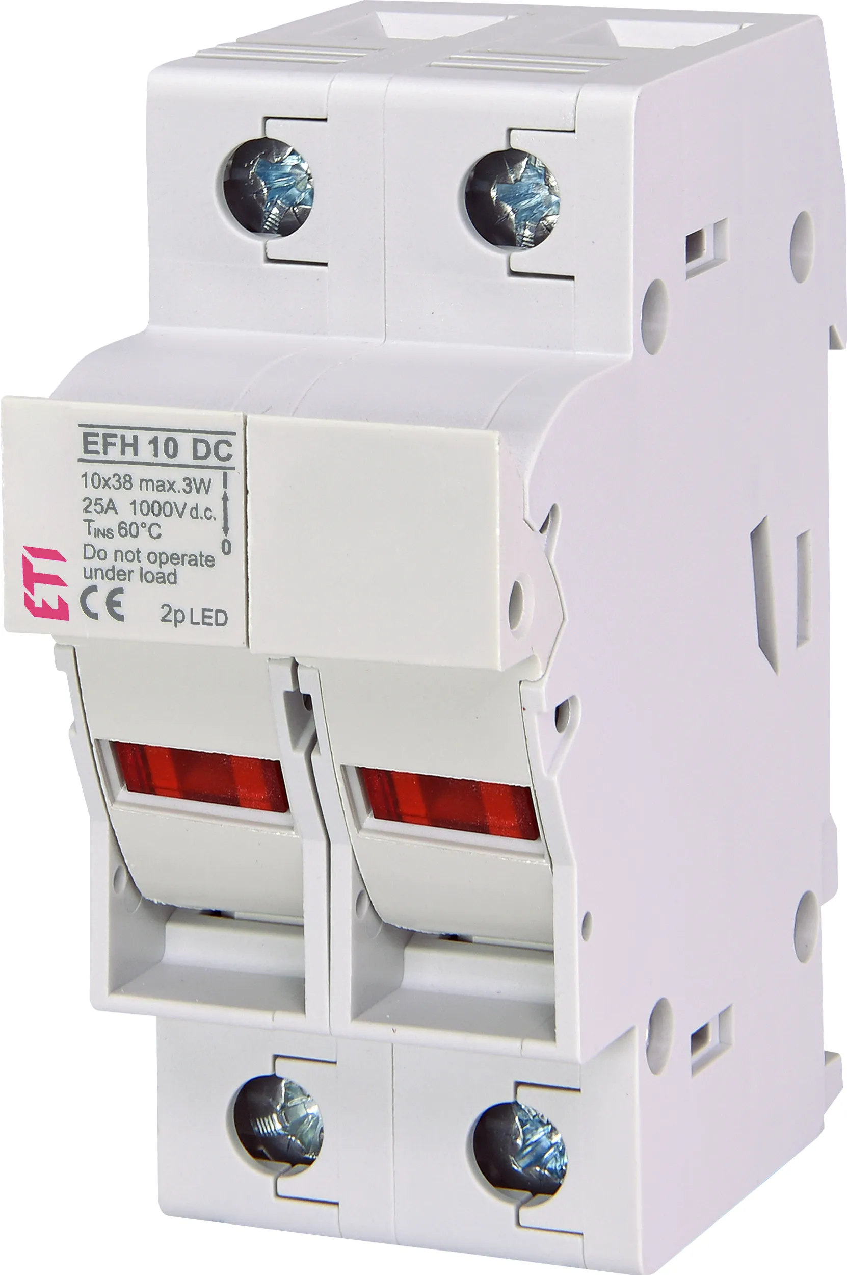 Biztosító foglalat EFH 10 DC 2p LED 002540213