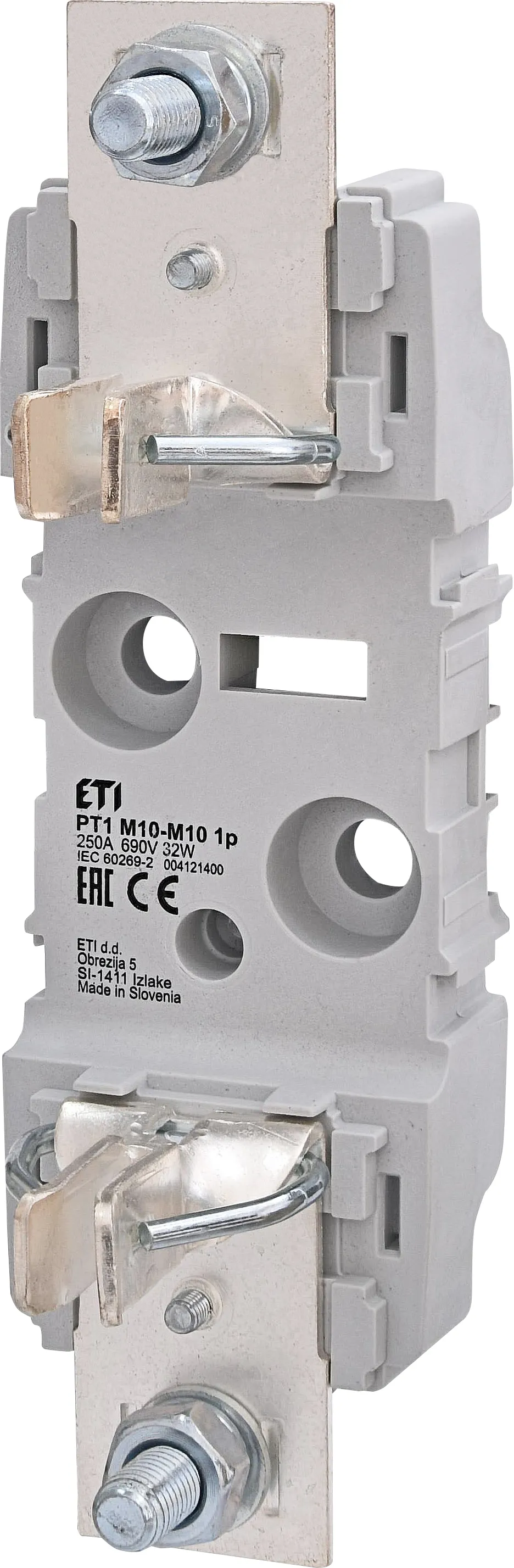 Biztosító foglalat PT 1 M10-M10 1p 004121400