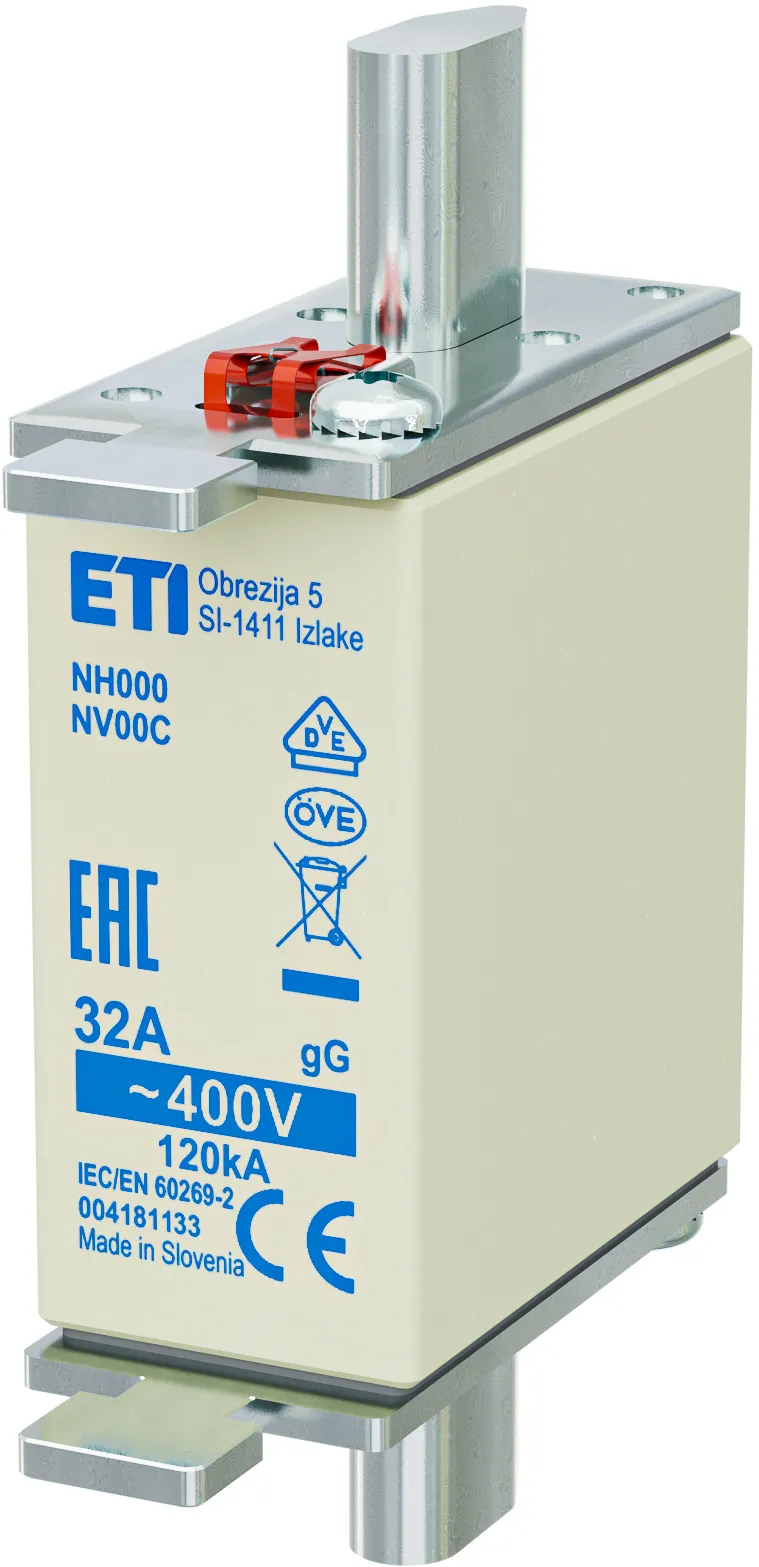 Olvadóbiztosító NH000 gG 32A/400V korr. 004181139