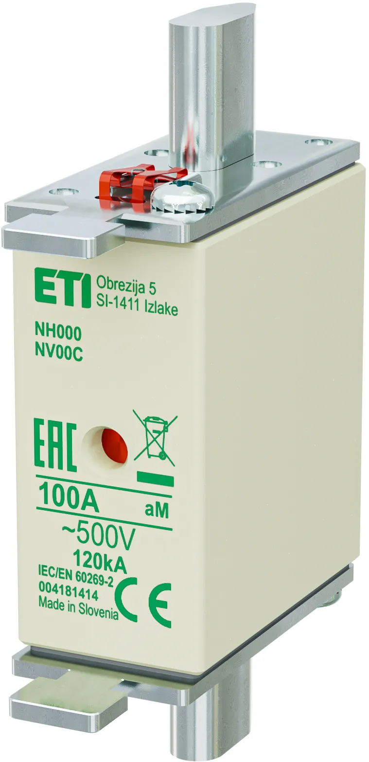 Olvadóbiztosító NH000 aM 100A/500V 004181414
