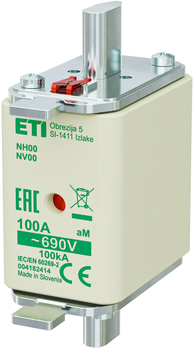 Olvadóbiztosító NH00 aM 100A/690V 004182414