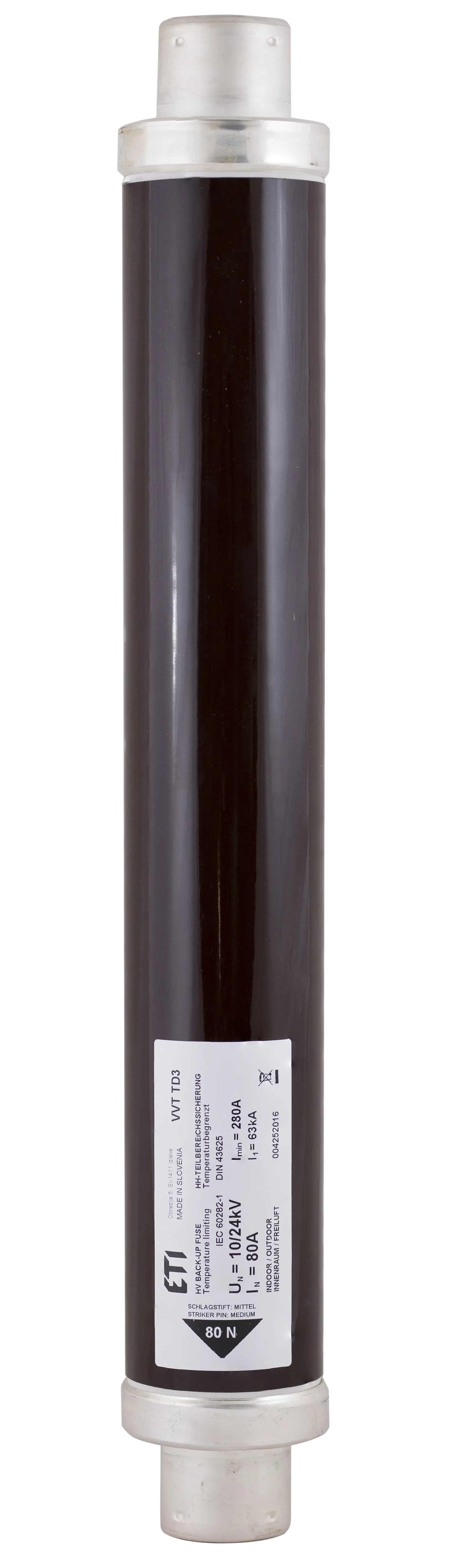 Olvadóbiztosító VVC3 24kV/4A 004250004