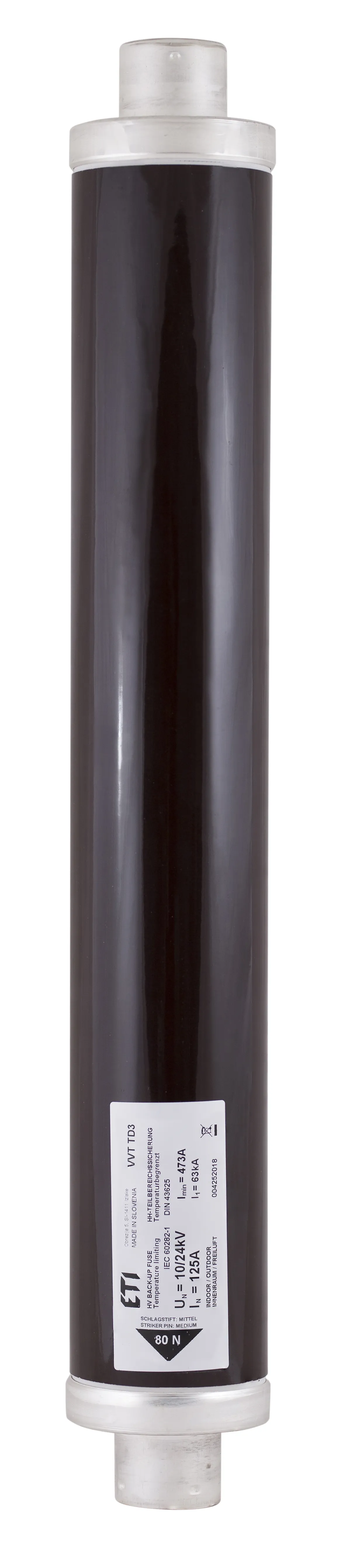 Olvadóbiztosító VVC3 24kV/2A 537 004250503