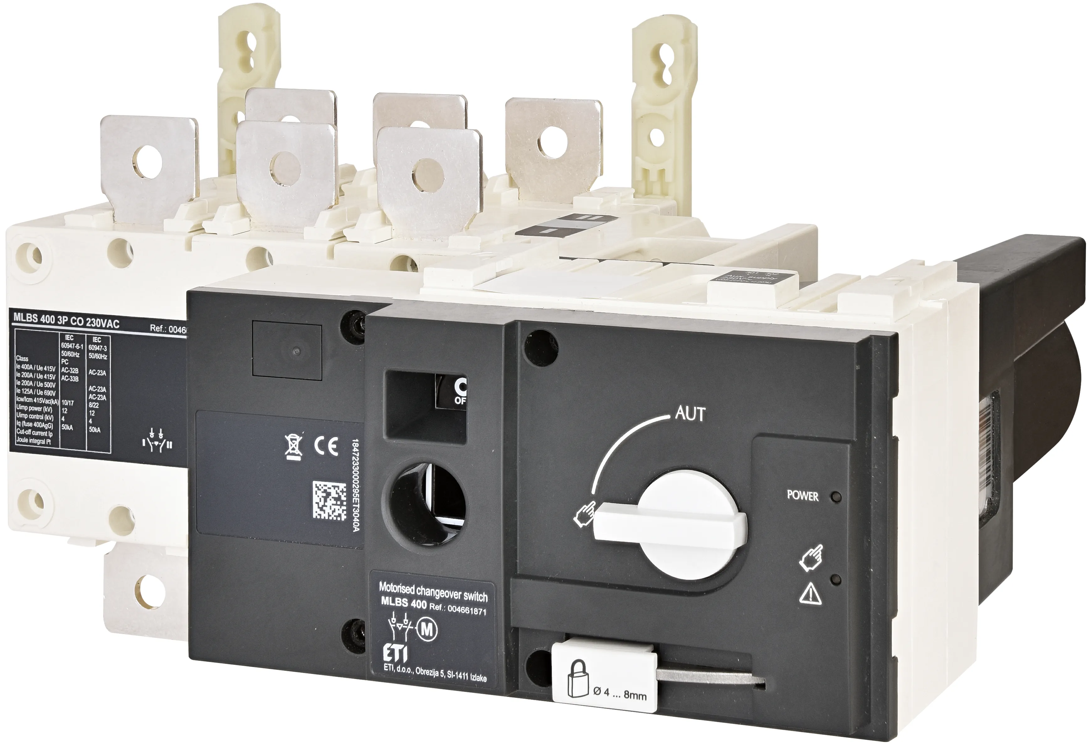 Motoros háromállású átkapcsoló MLBS 400 3P CO 230VAC 004661871