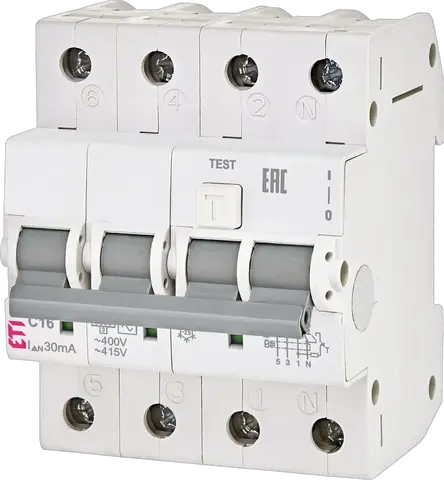 KZS-4M 3p+N A C16/0.03 120V