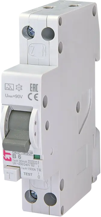 Kép erről: *KZS-1M-SUP 1p+N A B6/0.03 6kA