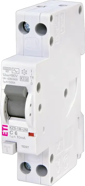 Kép erről: KZS-1M-UNI 1p+N AC C6/0.01