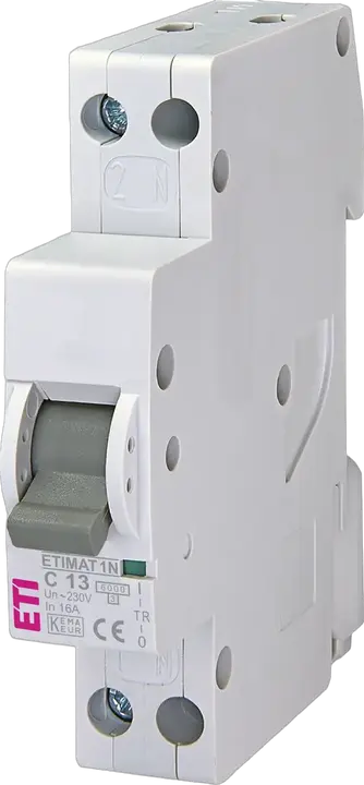 Kép erről: ETIMAT 1N 1p+N C13 6kA