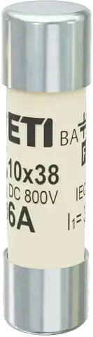 Kép erről: CH10x38 gBat 6A/800V DC