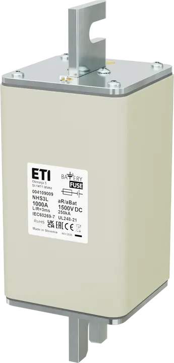 Kép erről: NHS3L aR/aBat 1000A/1500V DCAL