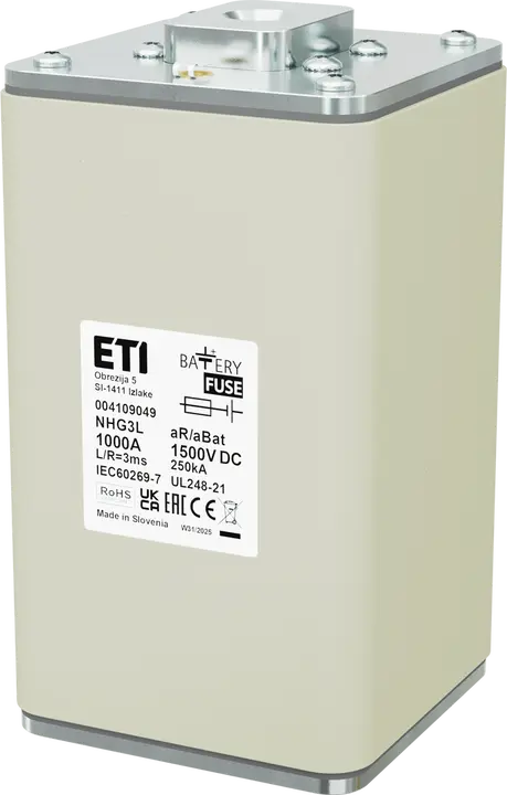 Kép erről: NHG3L aR/aBat 1000A/1500V DCAL