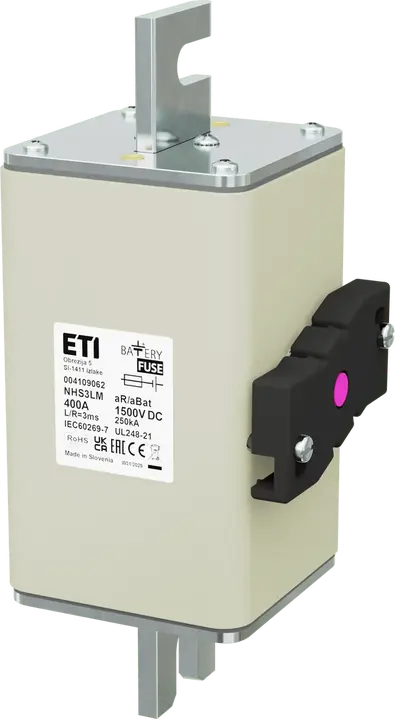 Kép erről: NHS3LM aR/aBat 400A/1500V DCAL