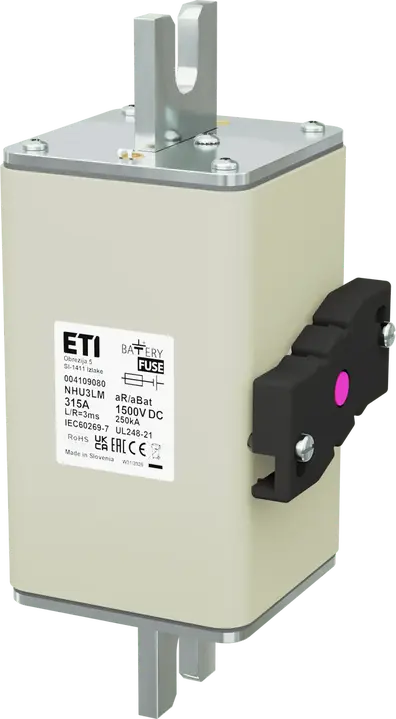 Kép erről: NHU3LM aR/aBat 315A/1500V DCAL