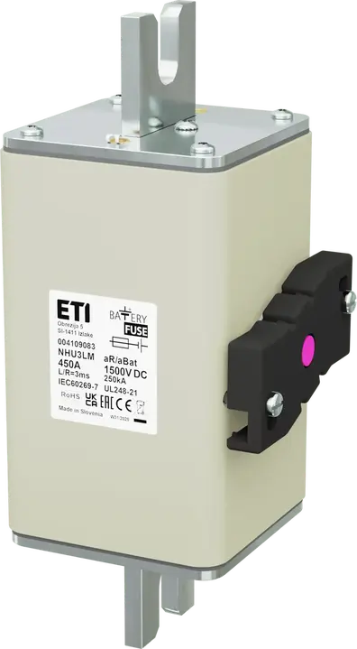 Kép erről: NHU3LM aR/aBat 450A/1500V DCAL