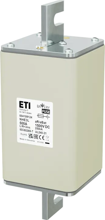 Kép erről: NHE3L aR/aBat 500A/1500V DC AL