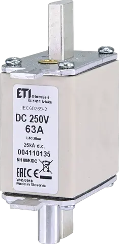 Kép erről: NH00/K 63A/250V DC