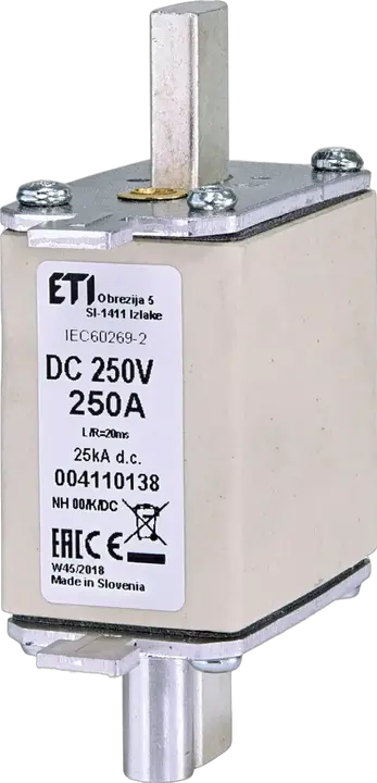 Kép erről: NH00/K 250A/250V DC