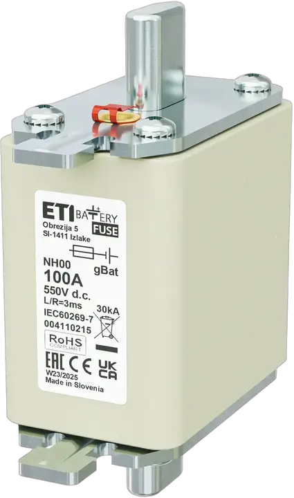 Kép erről: NH00 gBat 100A/550V DC