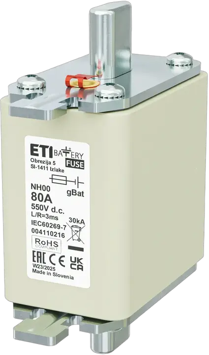 Kép erről: NH00 gBat 80A/550V DC