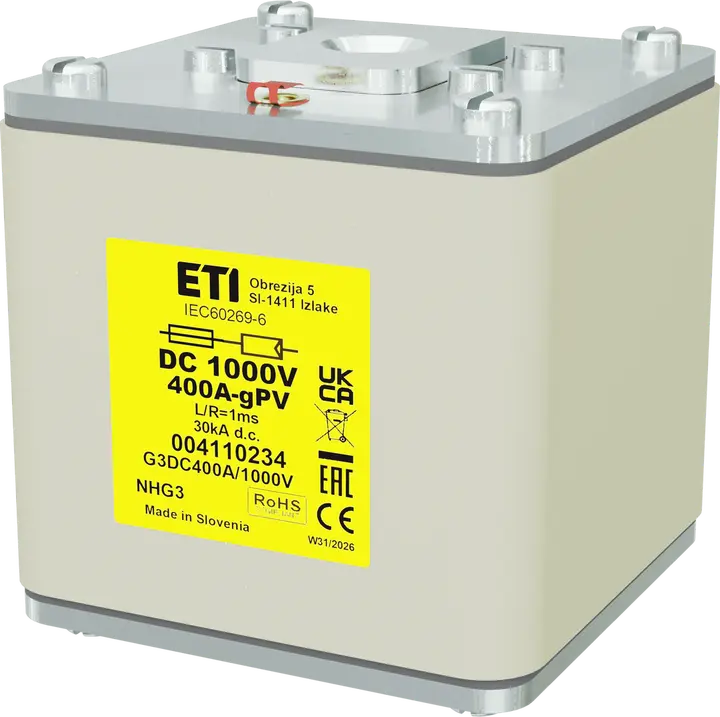 Kép erről: NHG3 gPV 400A/1000V DC