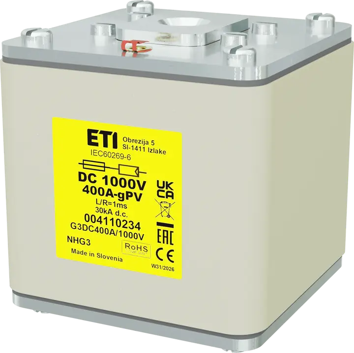 Kép erről: NHG3 gPV 400A/1000V DC