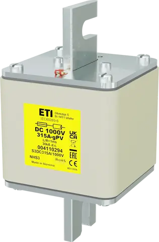 Kép erről: NHS3 gPV 315A/1000V DC