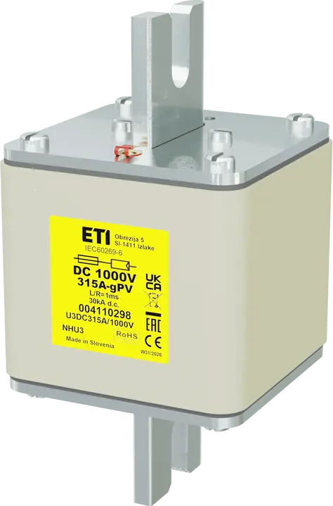 Kép erről: NHU3 gPV 315A/1000V DC