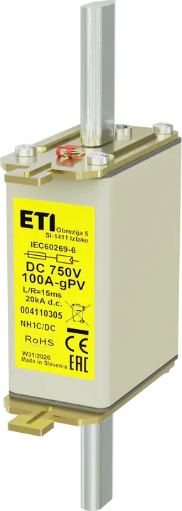 Kép erről: *NH1C gPV 100A/750V DC