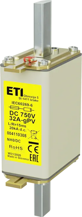 Kép erről: *NH0 gPV 32A/750V DC