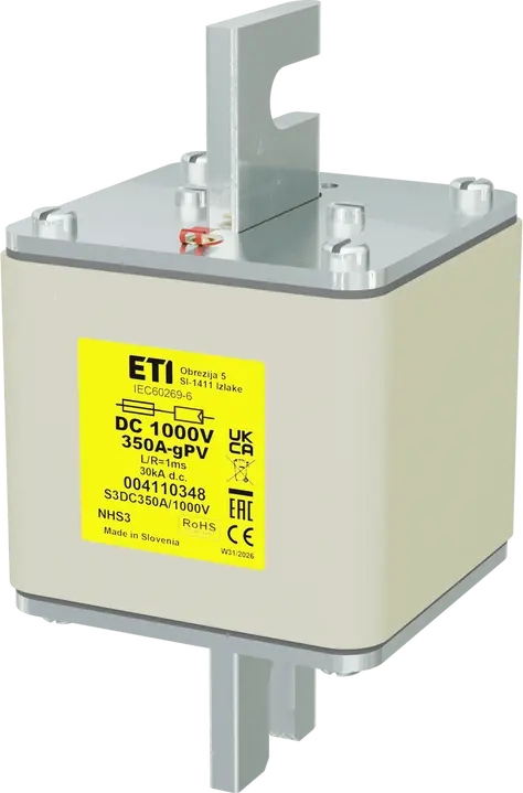 Kép erről: NHS3 gPV 350A/1000V DC
