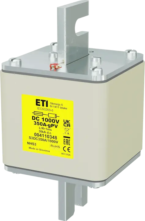 Kép erről: NHS3 gPV 350A/1000V DC